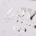 Womens Optical White Metallic Varsity S/s T Shirt 35185 by Love Moschino from Hurleys