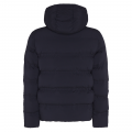 Mens Black Padded Stretch Hooded Jacket 80318 by Tommy Hilfiger from Hurleys