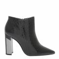 Womens Black Lolian Croc Heeled Boots 44398 by Moda In Pelle from Hurleys
