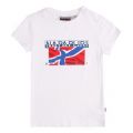 Kids Bright White Sallyn S/s T Shirt 58723 by Napapijri from Hurleys