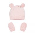 Baby Rose Star Pom Hat + Mittens Set 74894 by Mayoral from Hurleys