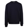 Mens Navy Blue Oversized Logo Crew Sweat Top 59327 by Lacoste from Hurleys