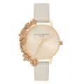 Womens Nude & Gold Case Cuff Midi Dial Watch 26038 by Olivia Burton from Hurleys