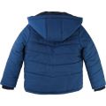 Boys Slate Blue Branded Hooded Padded Jacket 13310 by BOSS from Hurleys