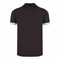 Athleisure Mens Black/Turquoise Paule 6 Slim Fit S/s Polo Shirt 74425 by BOSS from Hurleys