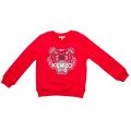 Girls Red Tiger 4 Sweat Top 11730 by Kenzo from Hurleys