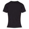Womens Black Sequin Logo S/s T Shirt 37135 by Emporio Armani from Hurleys