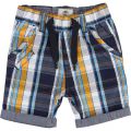 Boys Blue Indigo Check Shorts 7775 by Timberland from Hurleys
