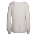 Womens White Vikira Lace Up Knitted Top 35812 by Vila from Hurleys