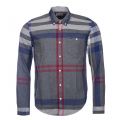 Heritage Mens Grey Marl Alfie Check Slim Fit L/s Shirt 11963 by Barbour from Hurleys