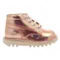 Infant Rose Gold Kick Hi (5-12) 46987 by Kickers from Hurleys