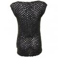 Womens Black Mesh Open Knit Top 42186 by Replay from Hurleys