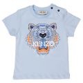 Baby Light Blue Tiger 7 S/s Tee Shirt 71051 by Kenzo from Hurleys