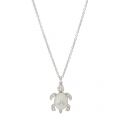 Womens Silver/White Turtle Pendant Necklace 54485 by Vivienne Westwood from Hurleys