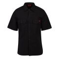 Mens Black Elpy Relaxed Fit S/s Shirt 109942 by HUGO from Hurleys