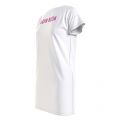 Womens White/Pink Logo T Shirt Dress 87115 by Calvin Klein from Hurleys