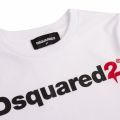 Boys White Branded S/s T Shirt 78617 by Dsquared2 from Hurleys
