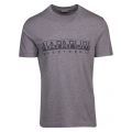 Mens Mid Grey Melange Sevora S/s T Shirt 41203 by Napapijri from Hurleys