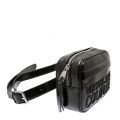 Womens Black Branded High Shine Belt Bag 51128 by Versace Jeans Couture from Hurleys