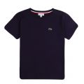 Boys Navy Blue Classic S/s T Shirt 87464 by Lacoste from Hurleys