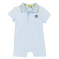 Baby Light Blue Polo BB Romper 23615 by Kenzo from Hurleys