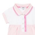 Baby Pale Pink Logo Trim Polo Dress 106317 by BOSS from Hurleys