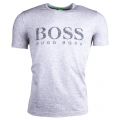 Mens Light Grey Tee 6 Logo S/s Tee Shirt 68419 by BOSS Green from Hurleys