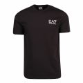 Mens Black Train Logo Series Tape S/s T Shirt 48258 by EA7 from Hurleys