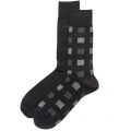 Mens Black Twopack RS Design Socks (5-11)