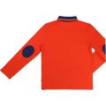 Boys Red Contrast Collar L/s Polo Shirt 16691 by BOSS from Hurleys