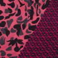 Womens Raspberry Camo Fox Woven V Neck T Shirt 35708 by PS Paul Smith from Hurleys