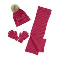 Girls Red Knitted Hat, Scarf & Gloves Set 92111 by Mayoral from Hurleys