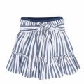 Girls Blue Soft Stripe Skirt 58289 by Mayoral from Hurleys