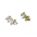 Womens Gold/Crystal Molly Earrings 101703 by Vivienne Westwood from Hurleys