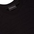 Mens Black Logo Repeat Sweat Top 22300 by Emporio Armani from Hurleys