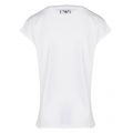 Womens White Script Logo S/s T Shirt 37132 by Emporio Armani from Hurleys
