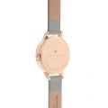 Womens Grey & Rose Gold White Dial Leather Watch 59428 by Olivia Burton from Hurleys
