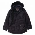 Boys Black Delta Waxed Jacket 12605 by Barbour from Hurleys