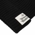 Black Knitted Beanie Hat 79417 by Vivienne Westwood from Hurleys