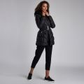 Womens Black Highpoint Hooded Quilted Coat 46646 by Barbour International from Hurleys