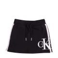 Girls Black Monogram Stripe Sweat Skirt 56101 by Calvin Klein from Hurleys