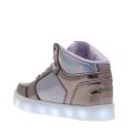 Girls Gunmetal Energy Lights Shiny Brights Trainers (27-39) 31821 by Skechers from Hurleys