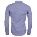 Mens Blue Printed Regular Fit L/s Shirt 69681 by Armani Jeans from Hurleys