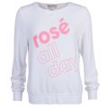 Womens Clean White More Rosé Sweat Top 72633 by Wildfox from Hurleys