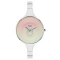 Womens Pink Dial Silver Ola Watch