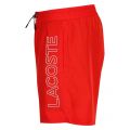 Mens Corrida Red Side Logo Swim Shorts 59291 by Lacoste from Hurleys