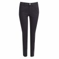 Womens Black Mid Rise Skinny Fit Stretch Twill Jeans 28882 by Calvin Klein from Hurleys
