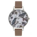Womens Taupe & Silver Woodland Watch