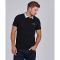 Mens Black Ampere S/s Polo Shirt 85368 by Barbour International from Hurleys