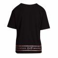 Womens Black/Rose Gold Tape Detail S/s T Shirt 75954 by EA7 from Hurleys